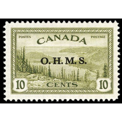 canada stamp o official o6 great bear lake nwt 10 1949