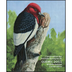 quebec wildlife habitat conservation stamp qw24 red headed woodpecker 12 2011