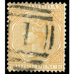 bermuda stamp 3 queen victoria 3 p 1873 U VF 001