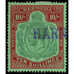 bermuda stamp 53 king george v 1910