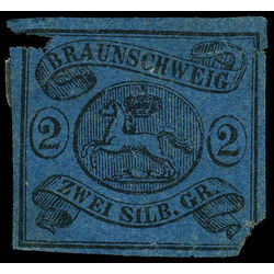 brunswick stamp 9 the leaping saxon horse 1853