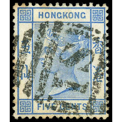 hong kong stamp 11 queen victoria 5 1880