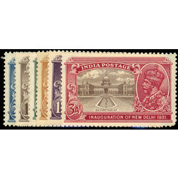 india stamp 129 134 george v 1931