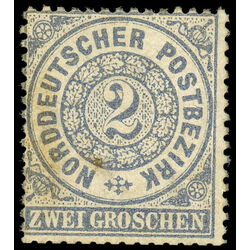 n g c stamp 5 north german confederation numeral 1868