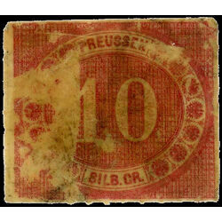 prussia stamp 21 numeral 1866