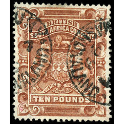 rhodesia stamp 19 coat of arms 1890