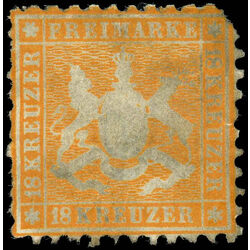 wurttemberg stamp 40 coat of arms 1863