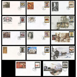 collection of 14 canada first day covers masterpieces of canadian art 1