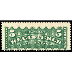 canada stamp f registration f2 registered stamp 5 1875 M F 033