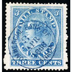 canada revenue stamp fb3 first bill issue 3 1864