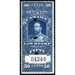 canada revenue stamp fsc16 supreme court law stamp george v 50 1915 U F VF 001