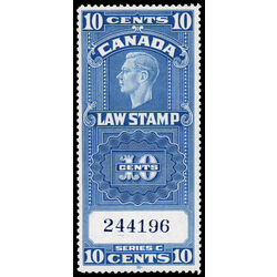 canada revenue stamp fsc21b supreme court law stamp george vi 10 1938