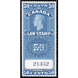 canada revenue stamp fsc25 supreme court law stamp george vi 50 1938 M VFNH 001