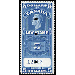 canada revenue stamp fsc26 supreme court law stamp george vi 5 1938 U F VF 001