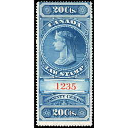 canada revenue stamp fsc2 supreme court law stamp young queen victoria 20 1876 M FNG 002