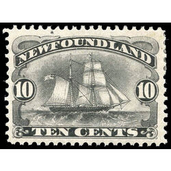 newfoundland stamp 59 schooner 10 1887 M VF 003