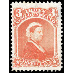 newfoundland stamp 33 queen victoria 3 1870 M VF 006