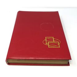 denmark collection in a red stockbook