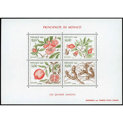 monaco stamp 1680 life cycle of the pomegranata tree 1989