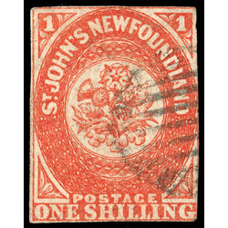 newfoundland stamp 9 1857 first pence issue 1sh 1857 U F 002