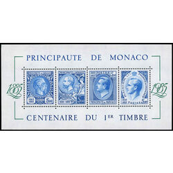 monaco stamp 1500 national postage stamp century 1985