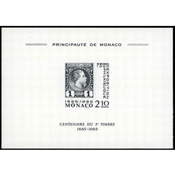 monaco stamp 1500 national postage stamp century 1985 PROOF