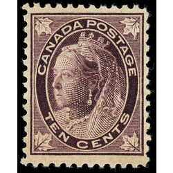 canada stamp 73 queen victoria 10 1897 M F VF 026