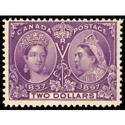 canada stamp 62 queen victoria diamond jubilee 2 1897 M F VF 075
