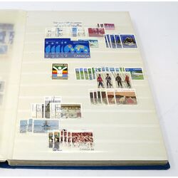 canada used stamp collection in a blue 32 page stockbook