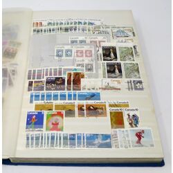 canada used stamp collection in a blue 32 page stockbook