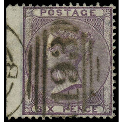 great britain stamp 27 penny lilac queen victoria 1856 U F 008