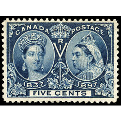 canada stamp 54 queen victoria diamond jubilee 5 1897 M VF 052