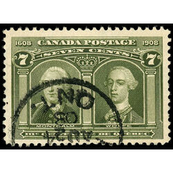 canada stamp 100 montcalm wolfe 7 1908 U F VF 070
