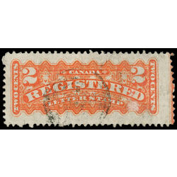 canada stamp f registration f1 registered stamp 2 1875 U VF 037
