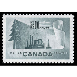 canada stamp 316 paper mill 20 1952