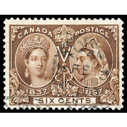 canada stamp 55 queen victoria diamond jubilee 6 1897 U VF 049