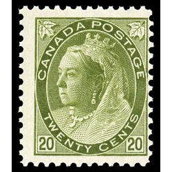 canada stamp 84 queen victoria 20 1900 M FNH 033
