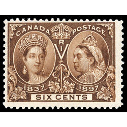 canada stamp 55 queen victoria diamond jubilee 6 1897 M F 050