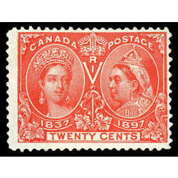 canada stamp 59 queen victoria diamond jubilee 20 1897 M F 064