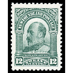 newfoundland stamp 96tc king edward vii 12 1910 M XFNH 004