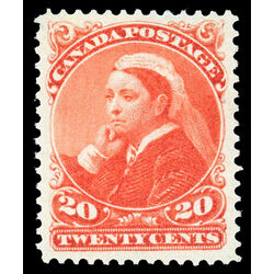 canada stamp 46 queen victoria 20 1893 M XF 059