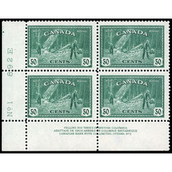 canada stamp 272 logging bc 50 1946 PB LL %231 018
