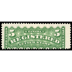canada stamp f registration f2 registered stamp 5 1875 M VG 035