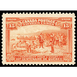 canada stamp 102 champlain s departure 15 1908 M VFNH 046