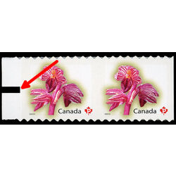 canada stamp 2357iv striped coralroot 2010 M VFNH TAB L