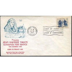 canada stamp 398 talon and colonists 5 1962 FDC 007