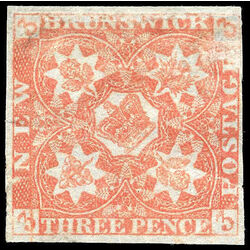 new brunswick stamp 1ii pence issue 3d 1851