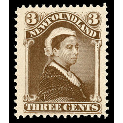 newfoundland stamp 51 queen victoria 3 1887 M VFNH 003