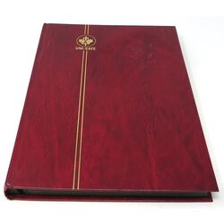 canada mint collection in a red stockbook