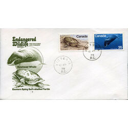 canada stamp 813 4 fdc endangered wildlife 1979